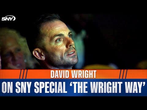 Former Mets captain David Wright and his family attend a screening of 'The Wright Way' documentary