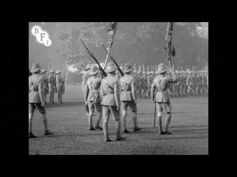 5th Calcutta Battalion: Presentation of Colours by H.E. The Viceroy (1917)