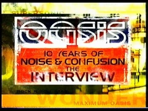 Oasis - Noise & Confusion Interview - 13th October 2001