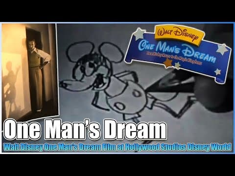 📽️Walt Disney One Man's Dream Film✨Hollywood Studios Disney World Resort Orlando Florida