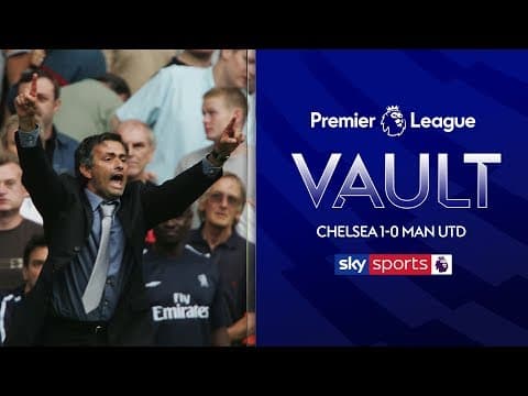 Mourinho wins first game in charge! | Chelsea 1-0 Man Utd | 15th August 04' | Premier League Vault