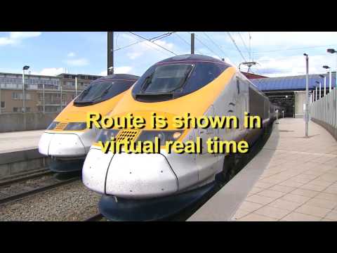 Eurostar Brussels to London Driver's eye view  PREVIEW