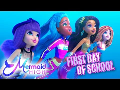 First Day Of School! Mermaids On Land - Mermaid High Episode 1 Animated Series - Cartoons for Kids