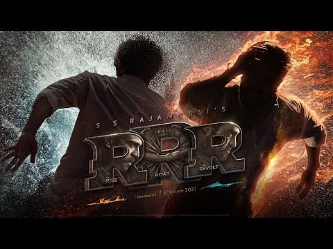 RRR Motion Poster - NTR, Ram Charan, Ajay Devgn, Alia Bhatt, Olivia Morris | SS Rajamouli