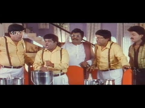 Tennis Krishna Outside Mixing - Super Comedy Scene | Sudhir | M Chandru | Hello Sister Kannada Movie