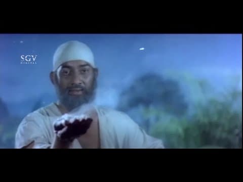 Sai Baba Makes Realize People About Religion by Rice Grain | Best Kannada Scenes | Kannada Movie