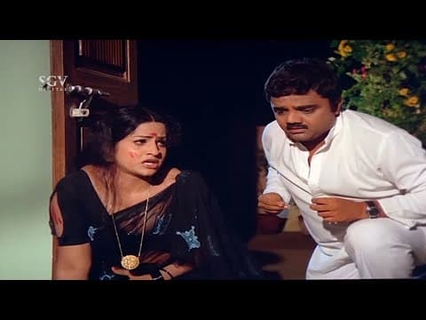 Poly Boys Attack Jayamalini At Night | Dwarakish | Police Papanna Kannada Movie Scenes
