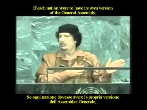 23 Sep 2009 Muammar Gaddafi speech at United Nations General Assembly