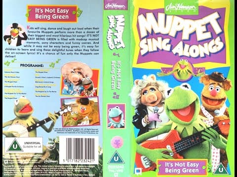 Muppet Sing Alongs - It's Not Easy Being Green (1995, UK VHS)