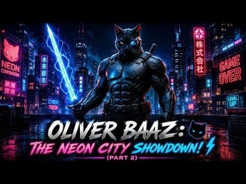 Oliver Baaz: The Neon City Showdown! 🐈⬛⚡ (Part 2)