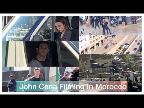 Exclusive Footage of John Cena's Newest Movie MatchBox in Casablanca Morocco - Crazy Speed Chase