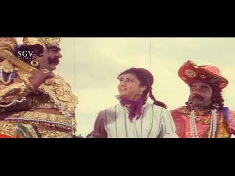 Malashree Brings Yama and Chitragupta To Earth Comedy Scene | Hello Sister Kannada Movie | Doddanna