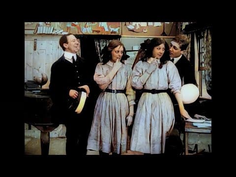 [4K, 60 fps, colorized] (1910) Tilly's Party or the wild, wild Edwardian girls.