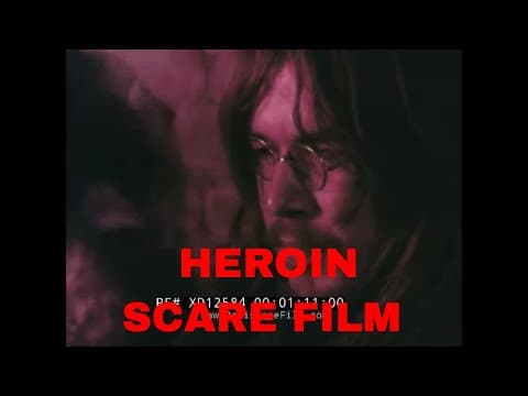 1960s BRITISH ANTI-DRUG FILM  " HEROIN "  EFFECTS OF OVERDOSE  (INCOMPLETE) XD12584
