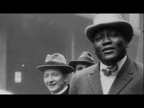 Jack Johnson Paying a Visit to the Manchester Docks (1911)