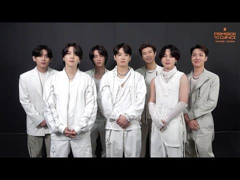 BTS (방탄소년단) PERMISSION TO DANCE ON STAGE - LAS VEGAS Welcome Message