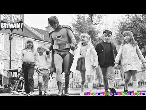 Batman Kerb Drill with Batman Road Safety Commercial Retro Toys and Cartoons