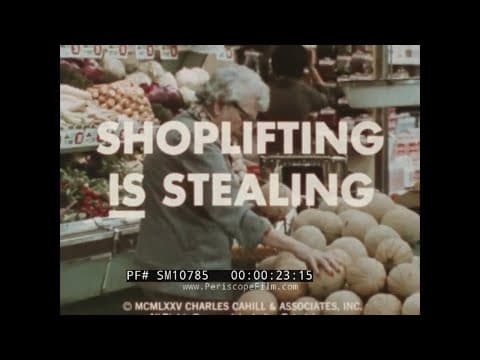 " SHOPLIFTING IS STEALING " 1975 ANTI-THEFT SCARE FILM SURVEILLANCE & LEGAL CONSEQUENCES SM10785
