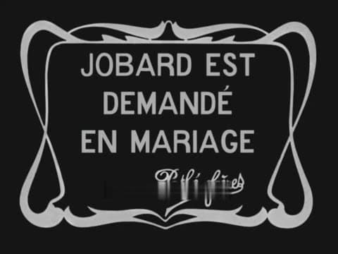Жобару освідчуються в коханні / Jobard est demandé en mariage (Emile Cohl, 1911)