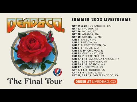 Dead & Company Live 6/10/23 Chicago, IL Set 1 Preview