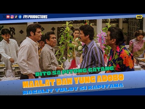 FPJ: Maalat daw yung Adobo. Nagalit tuloy si Kapitana. | Dito sa Pitong Gatang | Fernando Poe Jr.
