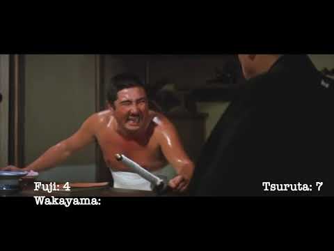 Red Peony Gambler 6: The Notorious Gambler (1970) Killcount
