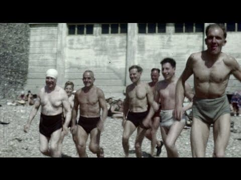 A Father Neptune Ceremony on Brighton Beach (1951) | Britain on Film