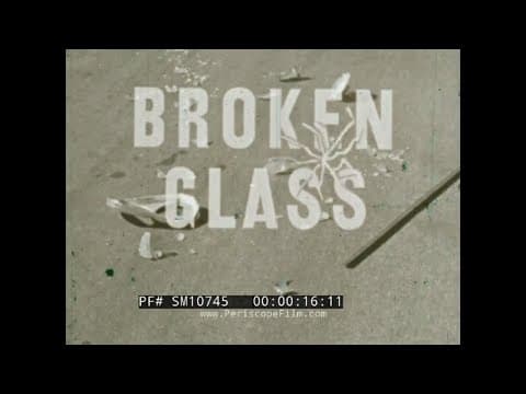 " BROKEN GLASS " 1963 DRIVER'S EDUCATION FILM IMPORTANCE OF SEAT BELTS AUTO SAFETY SM10745