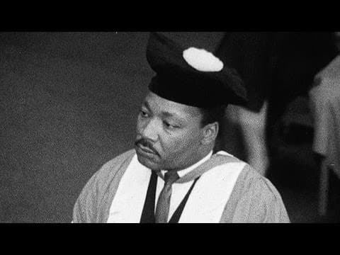 Martin Luther King at Newcastle University (1967)