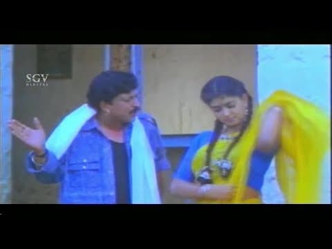 Sonakshi dying for Lover Vishnuvardhan | Shashikumar | Kannada Scene | Kunthi Puthra Movie