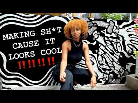 I DID MY FIRST PAINTING, MY FIRST MURAL, & MY LARGEST ART PIECE EVER!? UNPROVOKED CREATIVE PROCESS!