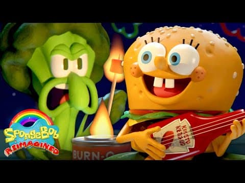 If SpongeBob Was Made Out of Food 🥦 | "The Camping Episode" | SpongeBob: Reimagined