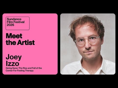 Meet the Artist 2026: Joey Izzo on “Going Sane: The Rise and Fall of the Center For Feeling Therapy”